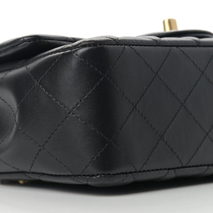 Chanel Lambskin Quilted Egyptian Amulet Mini Rectangular Flap Black 7 of 11