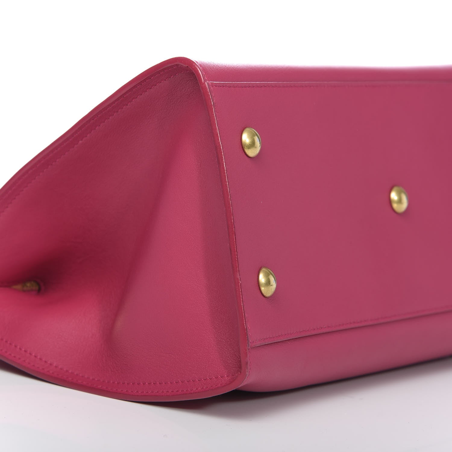Saint Laurent Calfskin Small Classic Y Cabas Fuchsia 8 of 10