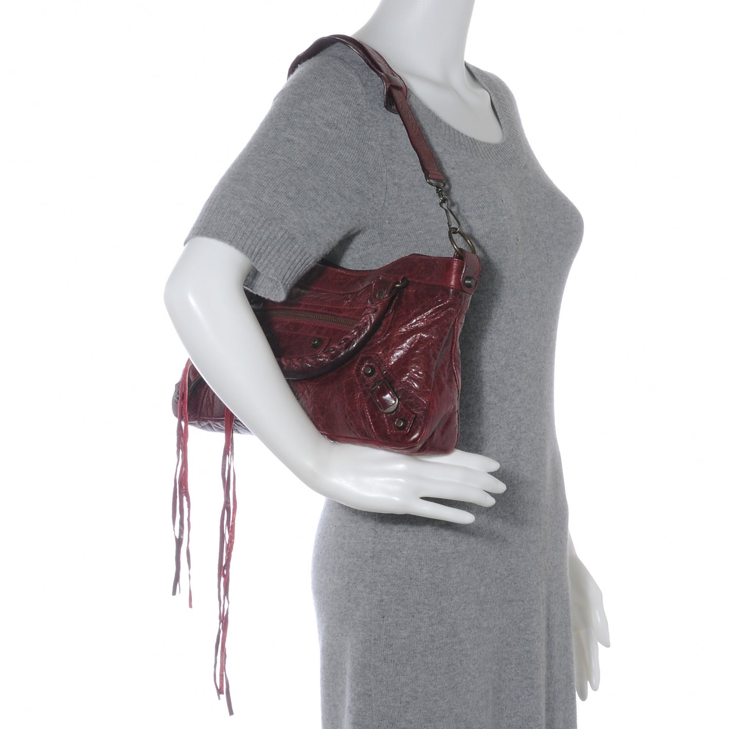 Balenciaga Chevre First Rouge Grenat 2 of 11