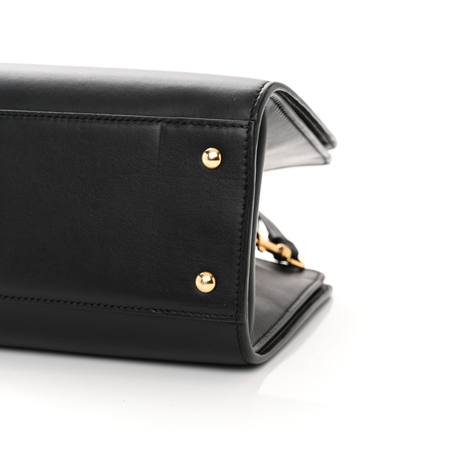 Salvatore Ferragamo Calfskin Thea Top Handle Bag Black 10 of 11