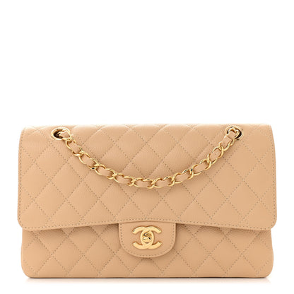 Chanel Caviar Quilted Medium Double Flap Beige 1 of 11