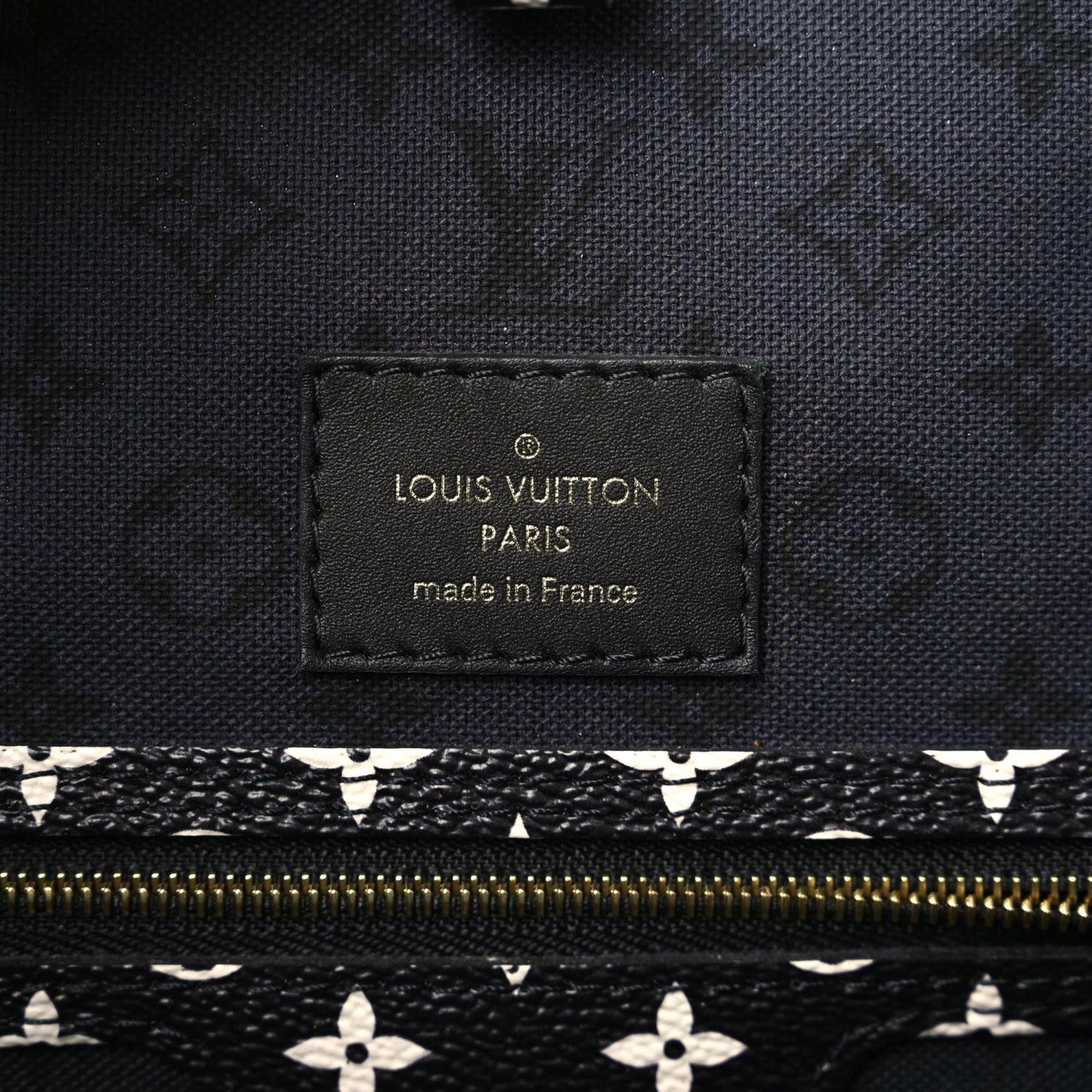 Monogram Giant Crafty Neverfull MM Creme Rouge Black