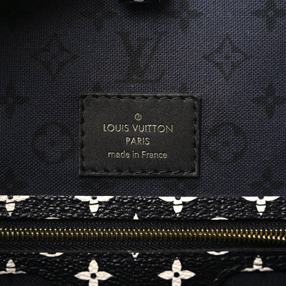 Louis Vuitton Monogram Giant Crafty Neverfull MM Creme Rouge Black 13 of 14