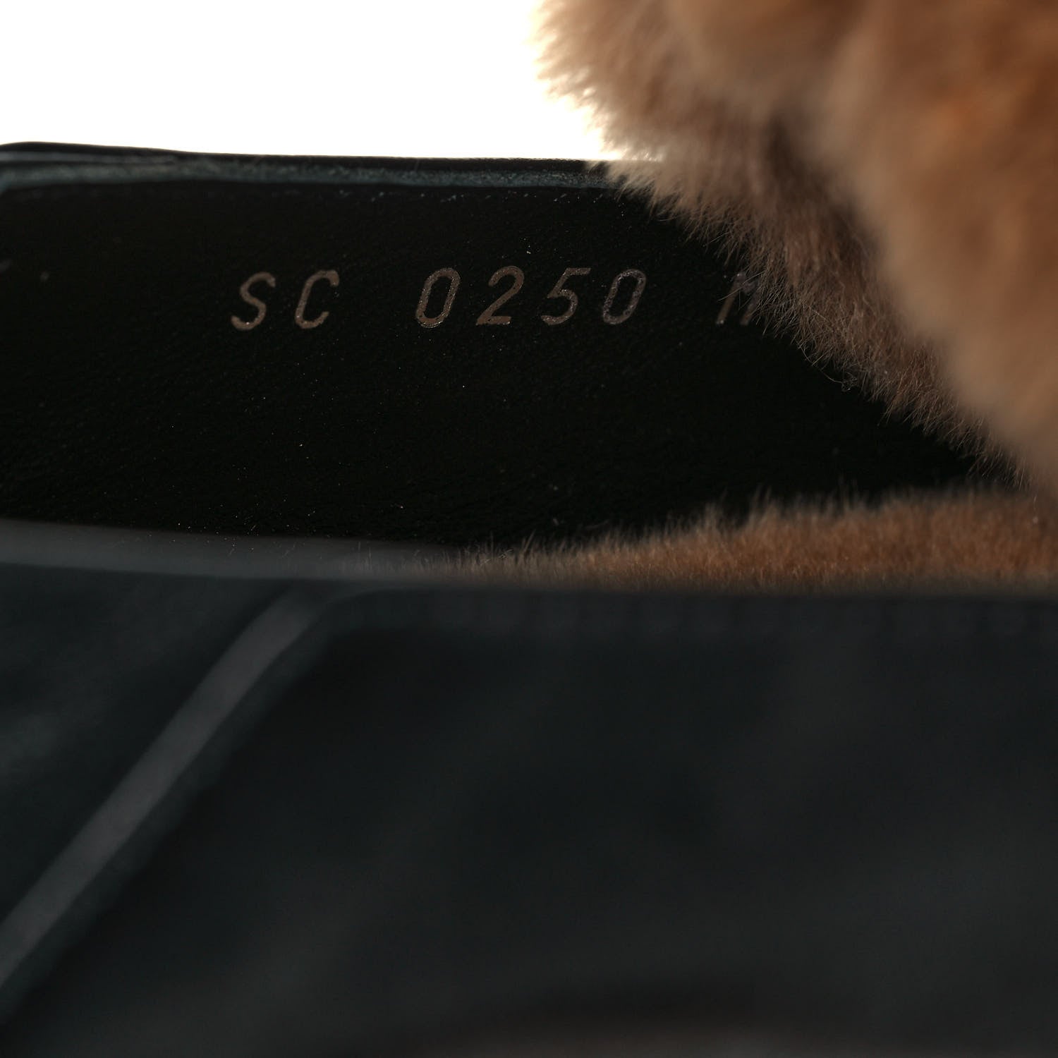 Louis Vuitton Calfskin Mink Upper Case Flat Loafer 38 Black 7 of 10