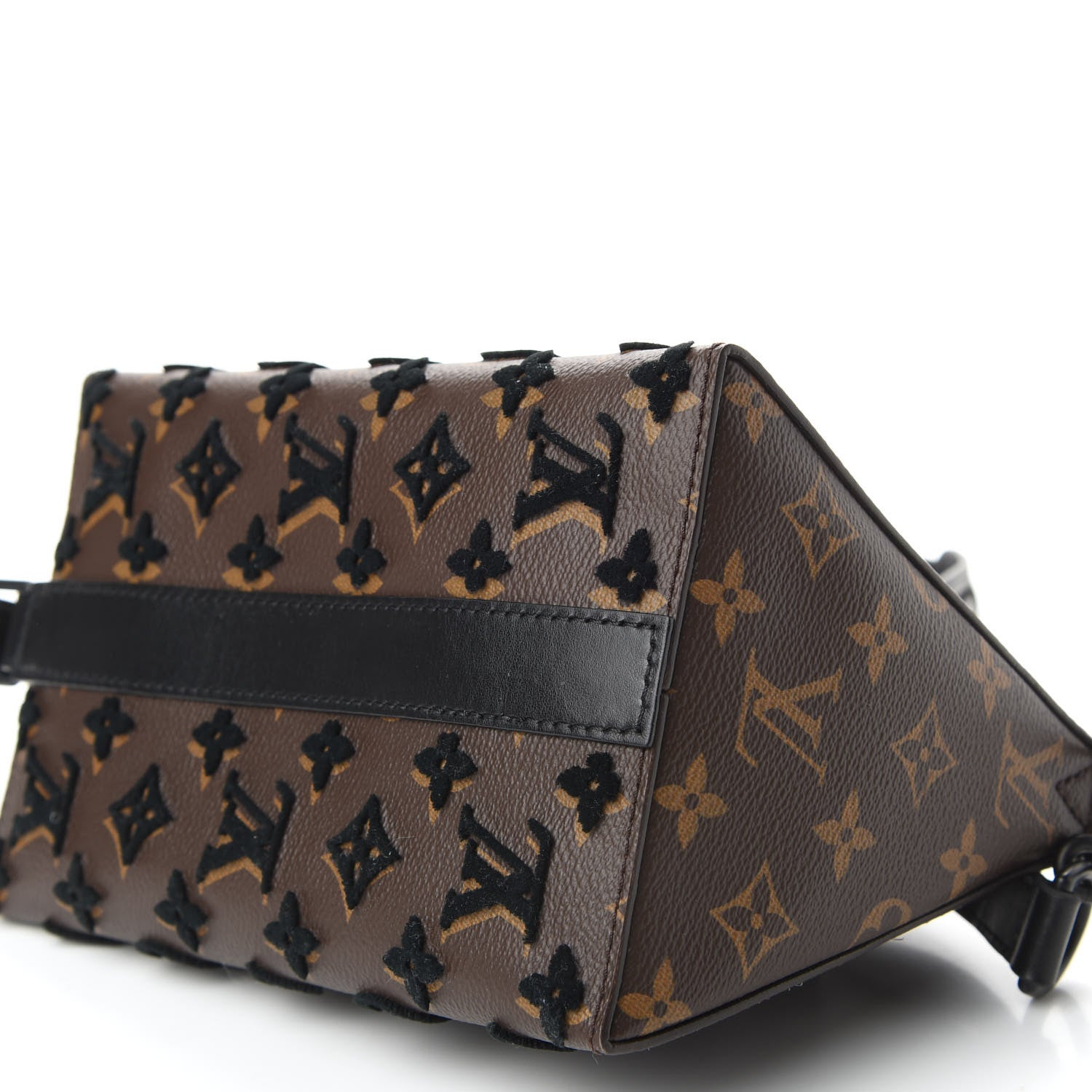Louis Vuitton Monogram Tuffetage Triangle Messenger Black 6 of 8