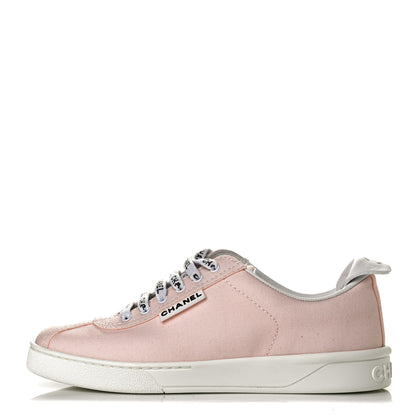 Chanel Canvas Womens Sneakers 36 Light Pink 1 of 7