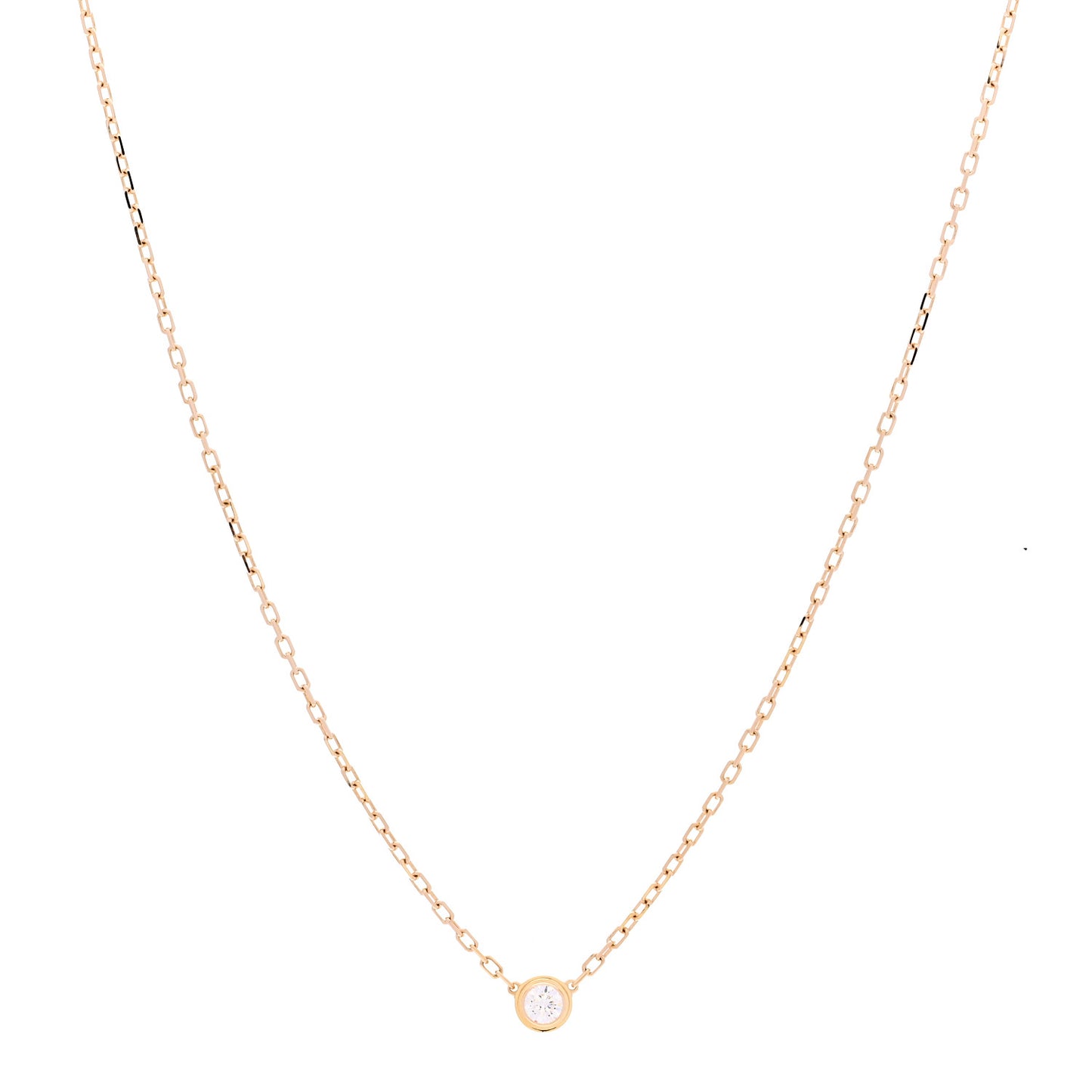18K Yellow Gold Diamond SM D'Amour Pendant Necklace