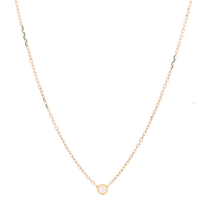 Cartier 18K Yellow Gold Diamond SM D'Amour Pendant Necklace 1 of 6