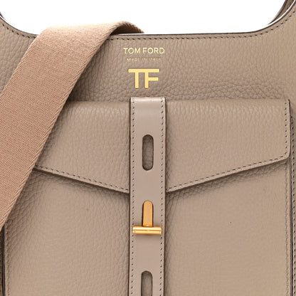 Tom Ford Grained Calfskin Rialto Crossbody Taupe 7 of 11