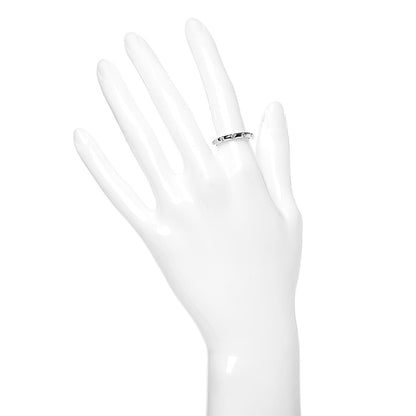 Tiffany Platinum Diamond Bezet Band Ring 50 5.5 2 of 4