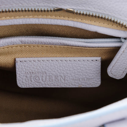 Alexander McQueen Pebbled Calfskin Mini Padlock Tote Lavender 6 of 7