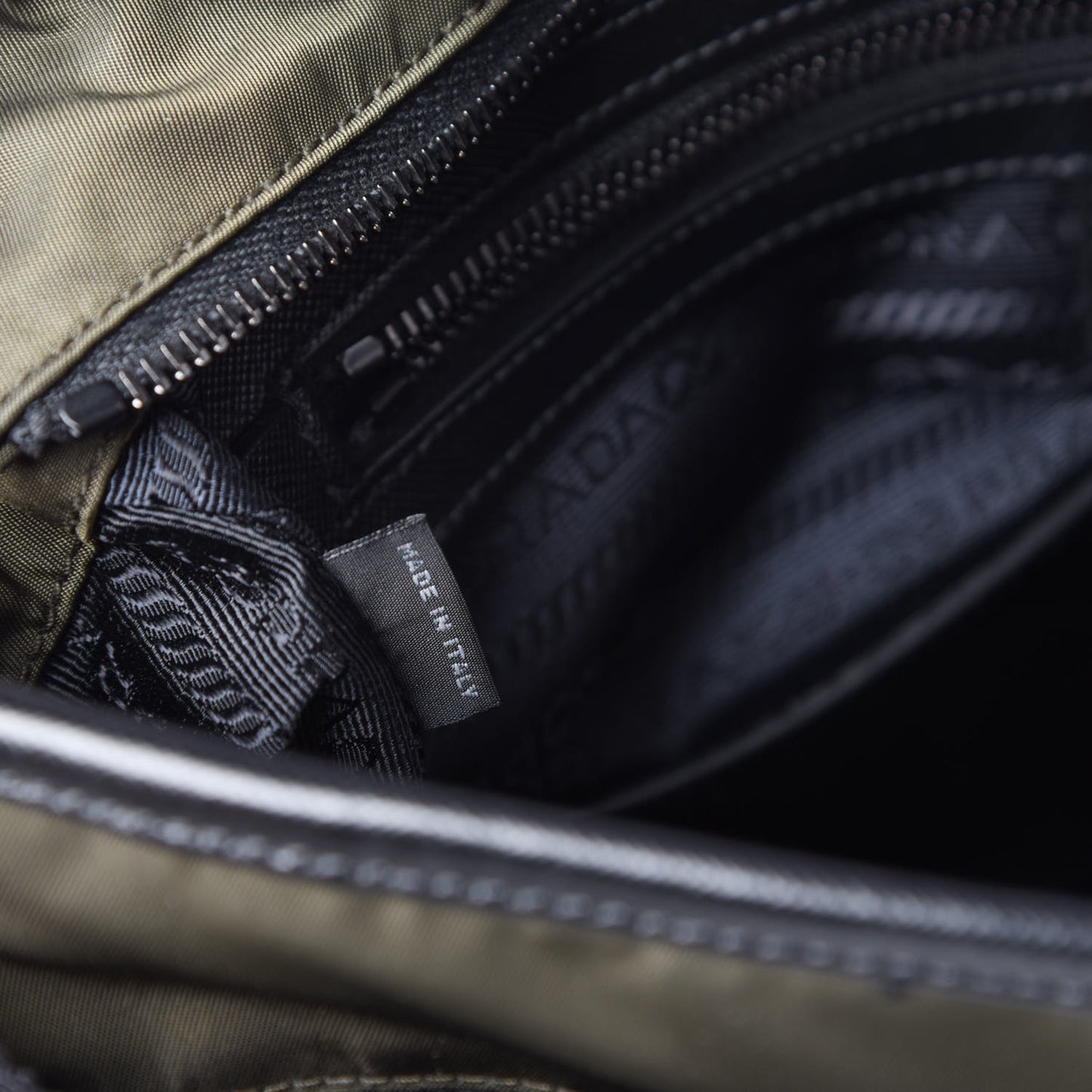 Tessuto Nylon Flat Messenger Bag Militare