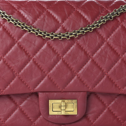 Chanel Aged Calfskin Quilted 2.55 Reissue 227 Flap Red 10 of 11