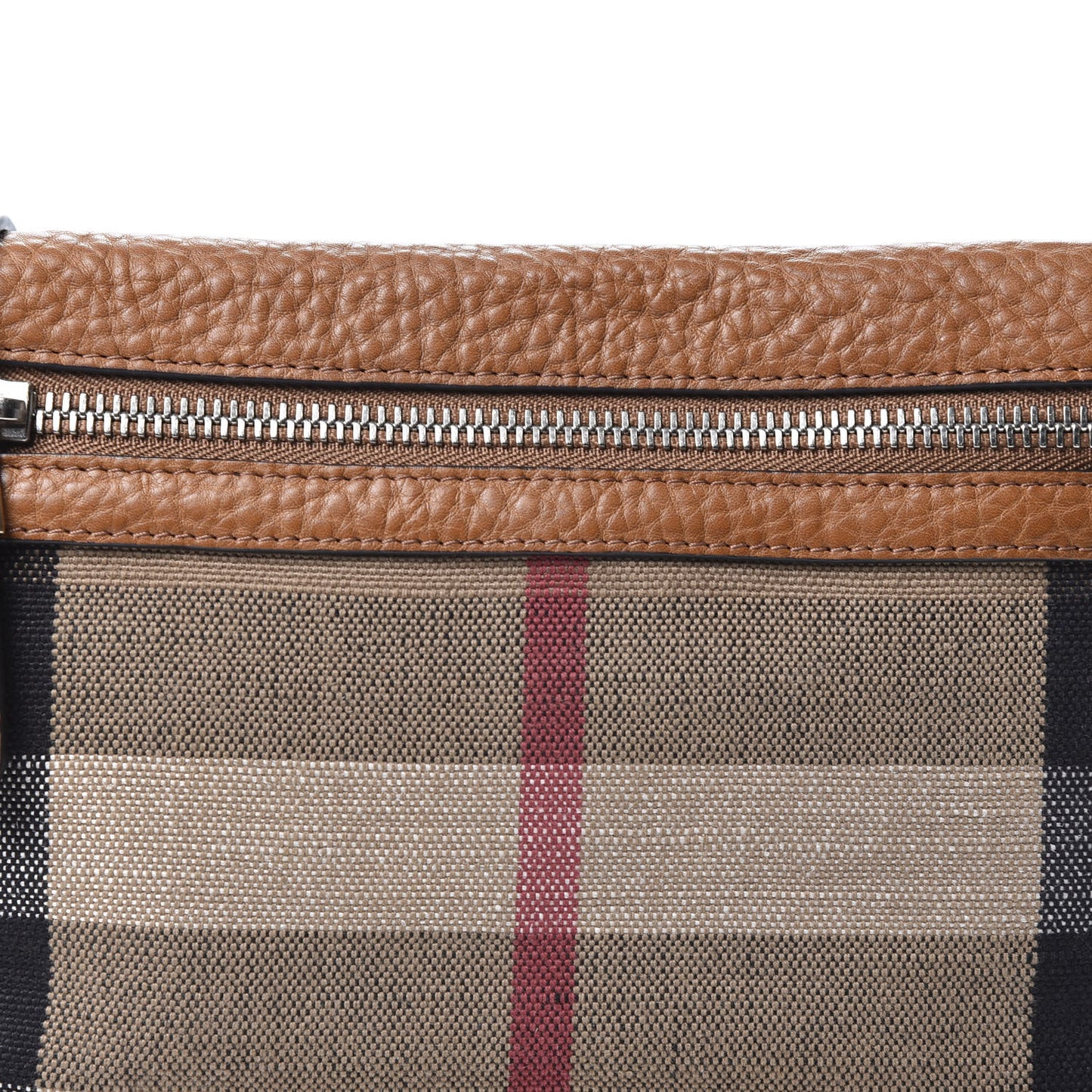 Mega Check Small Farley Crossbody Clutch Bag Saddle Brown