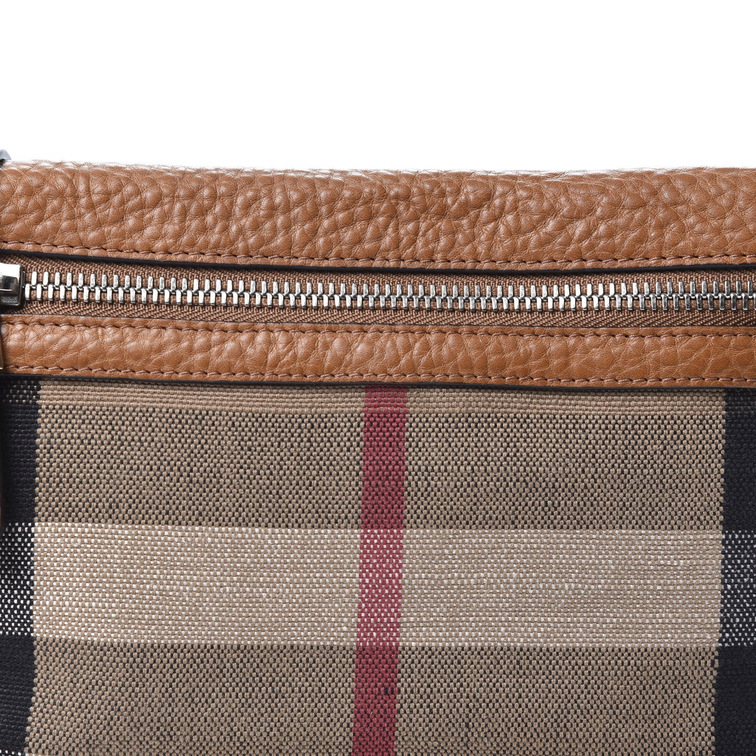 Burberry Mega Check Small Farley Crossbody Clutch Bag Saddle Brown 9 of 9