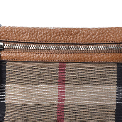 Burberry Mega Check Small Farley Crossbody Clutch Bag Saddle Brown 9 of 9