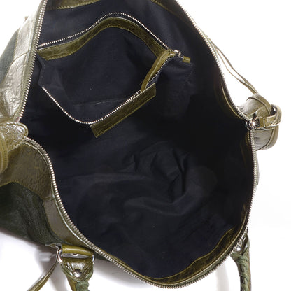 Balenciaga Chevre Pony Hair Work Olive 10 of 11