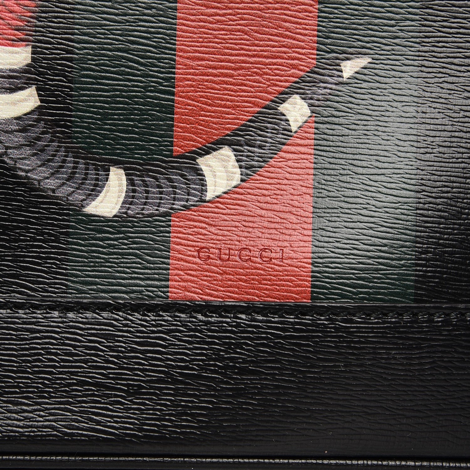 Gucci Calfskin Kingsnake Dome Backpack Black 9 of 9