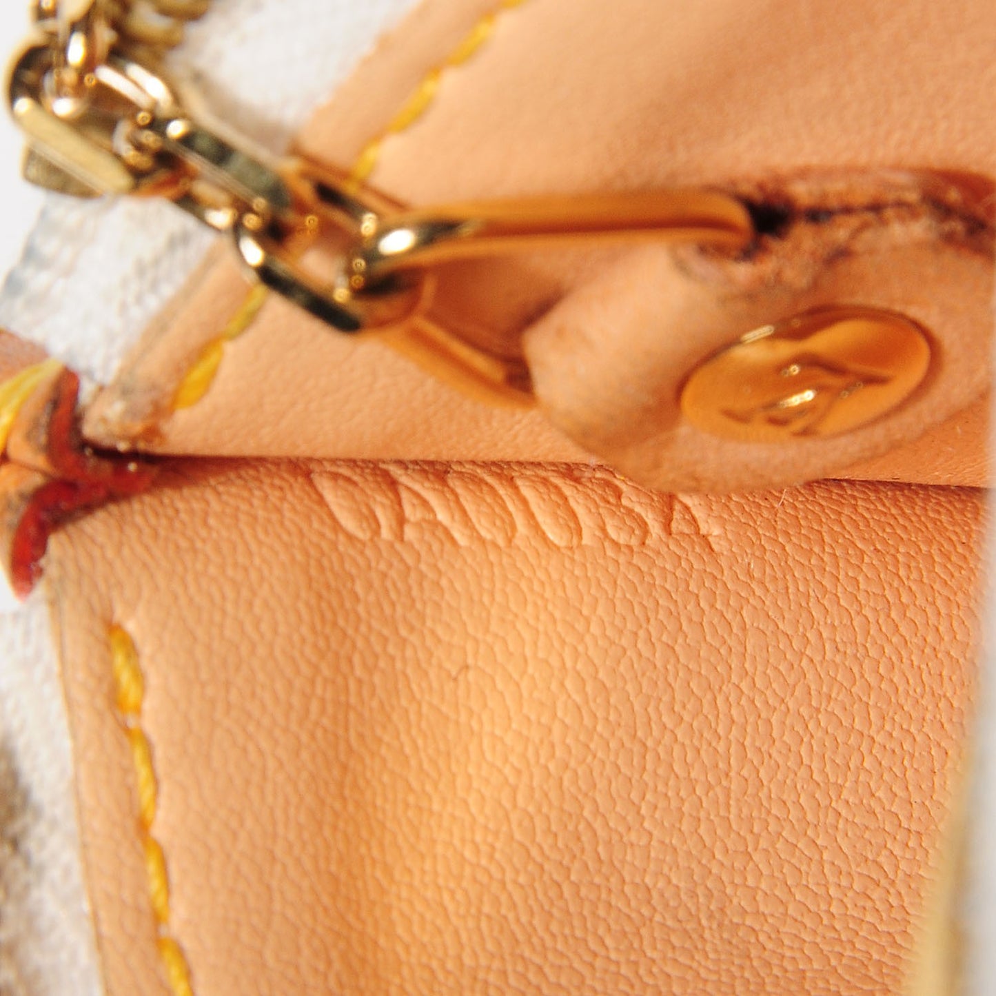 Monogram Multicolor Key Pouch White