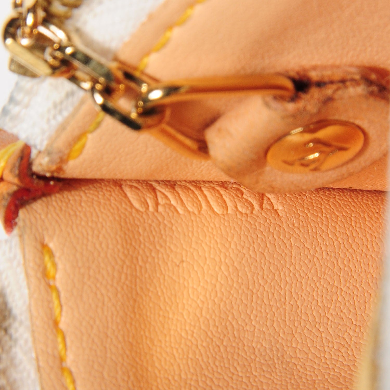 Louis Vuitton Monogram Multicolor Key Pouch White 7 of 7
