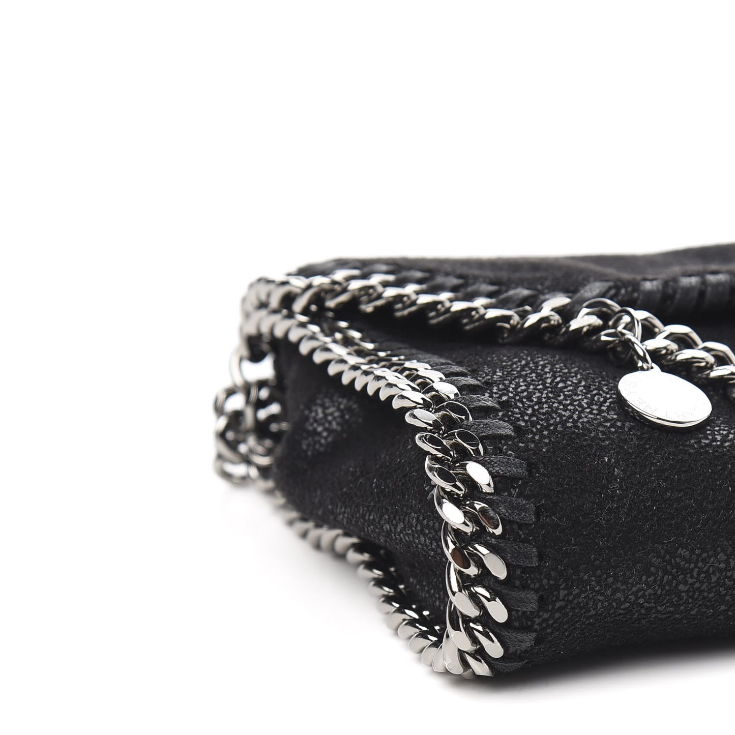 Shaggy Deer Tiny Falabella Fold Over Tote Black