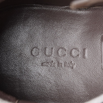 Gucci Imprime Monogram Metallic Miro Soft Calfskin Barcelona Low Top Sneakers 39.5 New Mauve 7 of 13