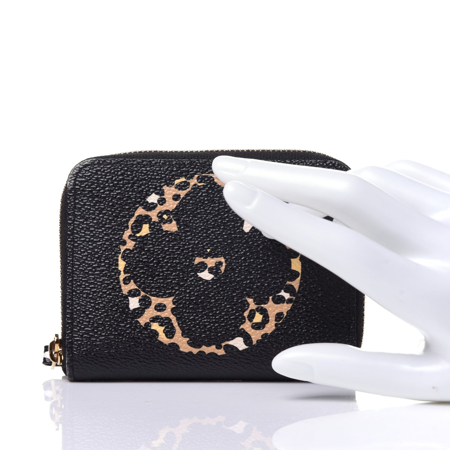 Monogram Giant Jungle Zippy Coin Purse Black