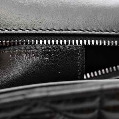 Christian Dior Calfskin Macrocannage Large Caro Bag Black 7 of 10