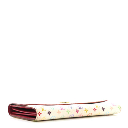 Louis Vuitton Monogram Multicolor Sarah Wallet White Eglantine 4 of 9