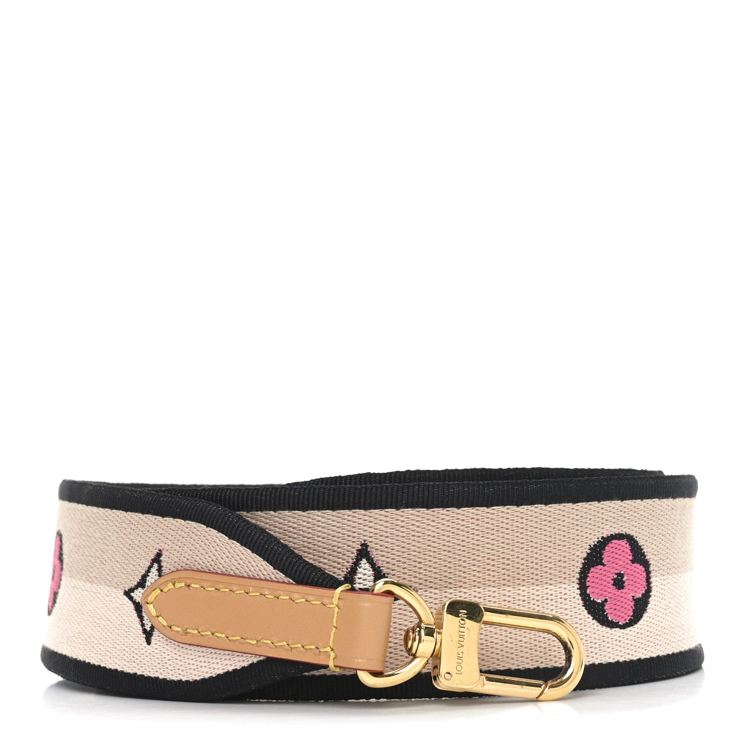 Louis Vuitton Jacquard Diane Shoulder Strap Black 1 of 3