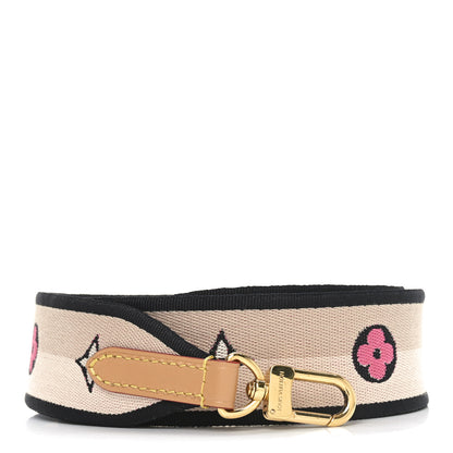 Louis Vuitton Jacquard Diane Shoulder Strap Black 1 of 3