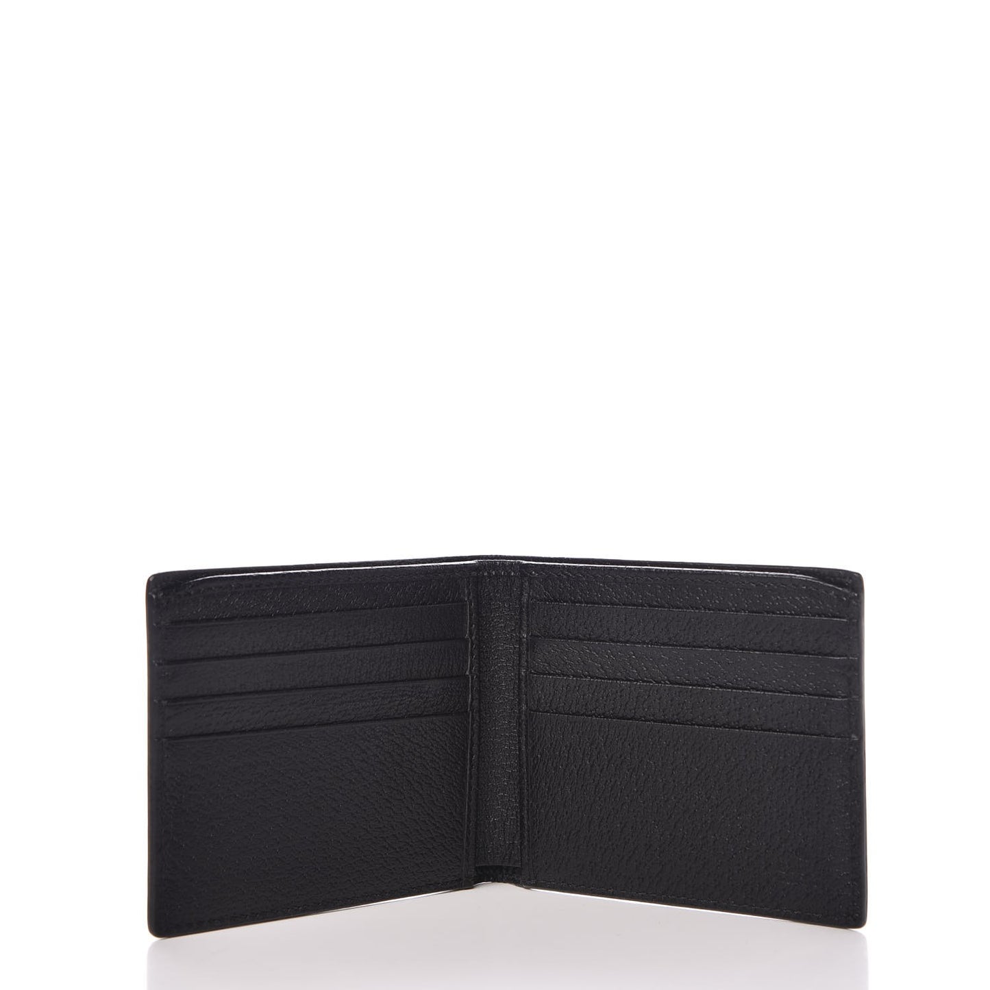 Calfskin Boar Effect GG Marmont Bi-Fold Wallet Black