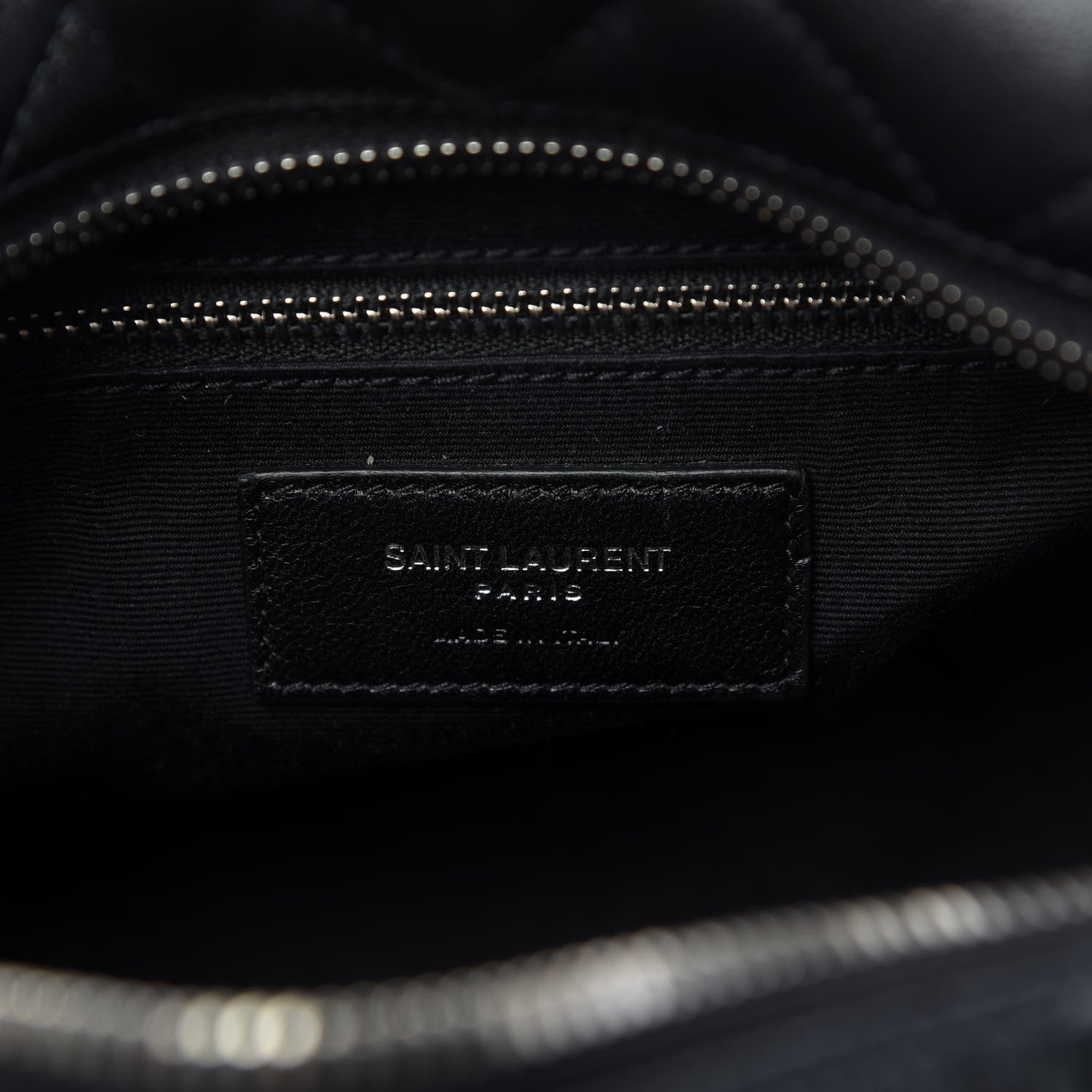 Saint Laurent Calfskin Y Quilted Monogram Small Loulou Bowling Bag Black 8 of 10
