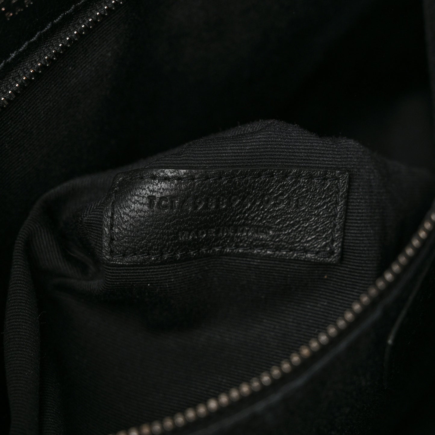 Crinkled Calfskin Matelasse Monogram Medium Niki Chain Satchel Black