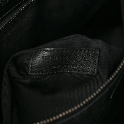 Saint Laurent Crinkled Calfskin Matelasse Monogram Medium Niki Chain Satchel Black 7 of 13