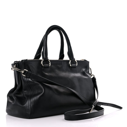 Prada Soft Calfskin Tote Black 2 of 14