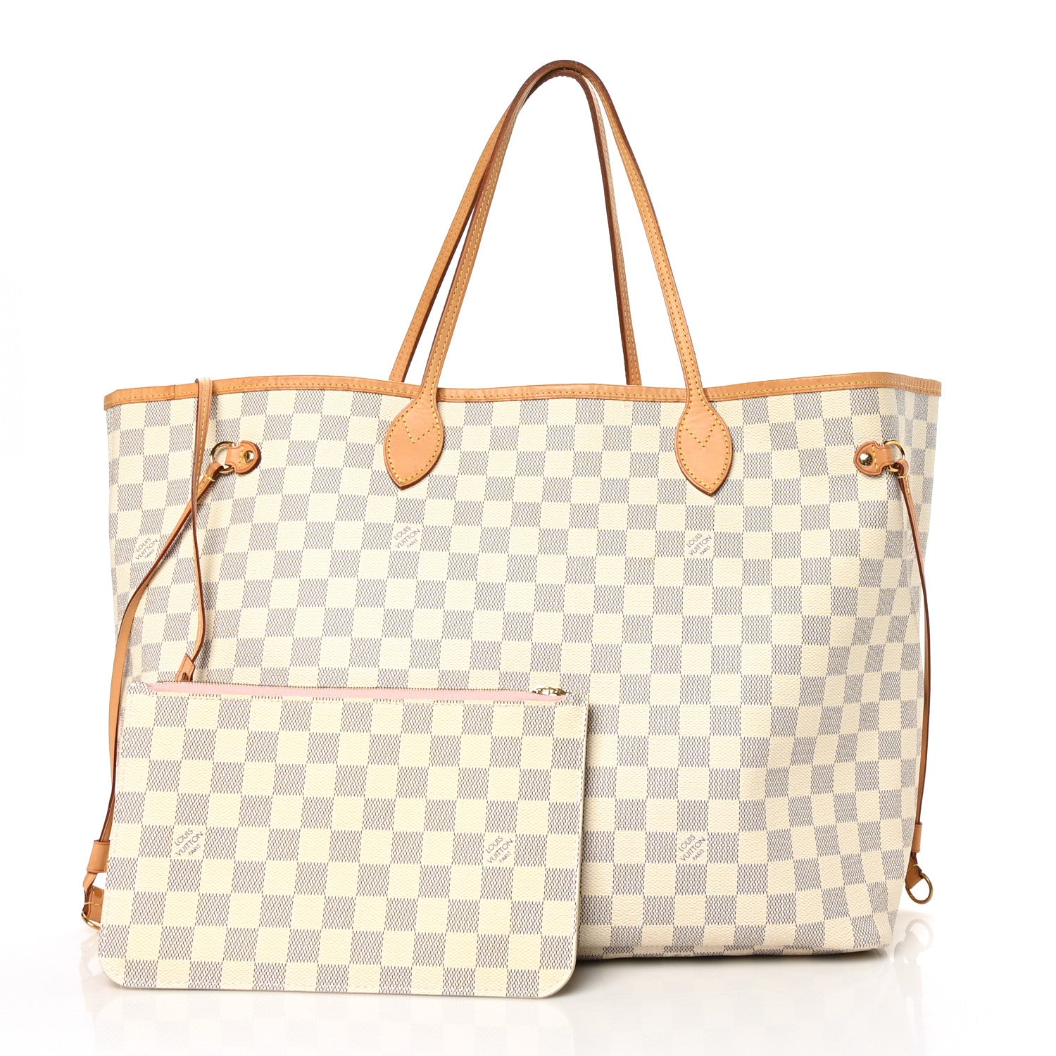 Louis Vuitton Damier Azur Neo Neverfull GM Rose Ballerine 2 of 9