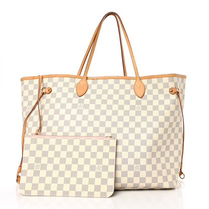 Louis Vuitton Damier Azur Neo Neverfull GM Rose Ballerine 2 of 9