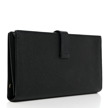 Hermes Epsom Bearn Gusset Wallet Black 3 of 9