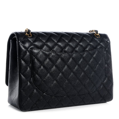 Chanel Caviar Quilted Maxi Double Flap Black 3 of 9