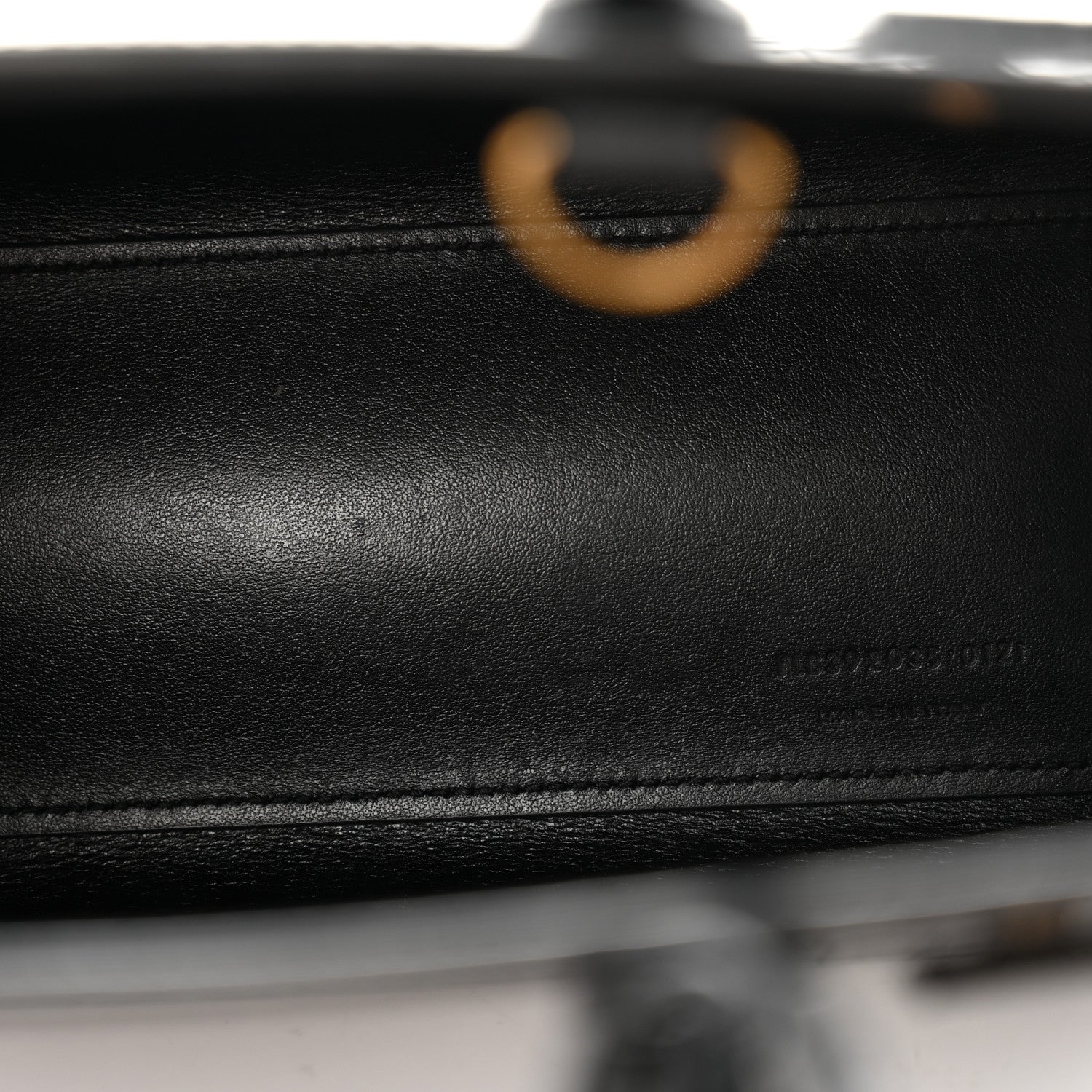 Saint Laurent Calfskin Crocodile Embossed Nano Sac De Jour Black 5 of 14