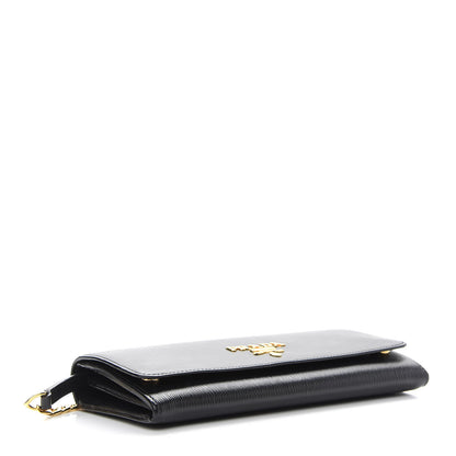 Prada Vitello Move Chain Wallet Black 4 of 8
