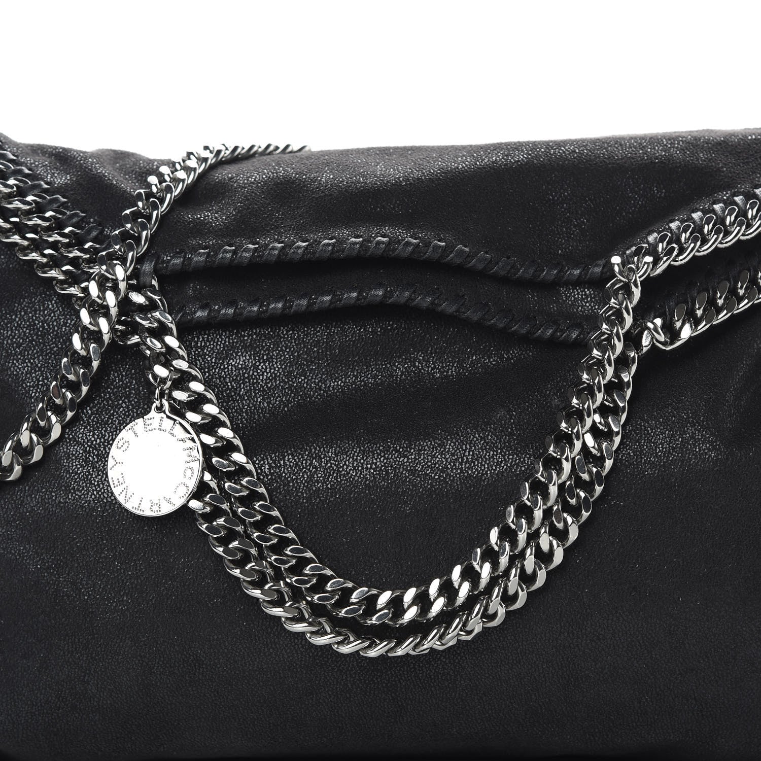 Stella McCartney Shaggy Deer Big Falabella Tote Black 8 of 10