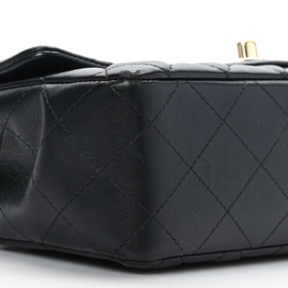 Chanel Lambskin Quilted Mini Rectangular Flap Black 8 of 9