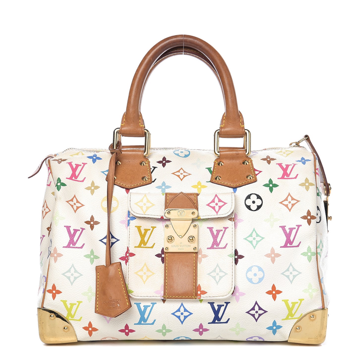 Monogram Multicolor Speedy 30 White