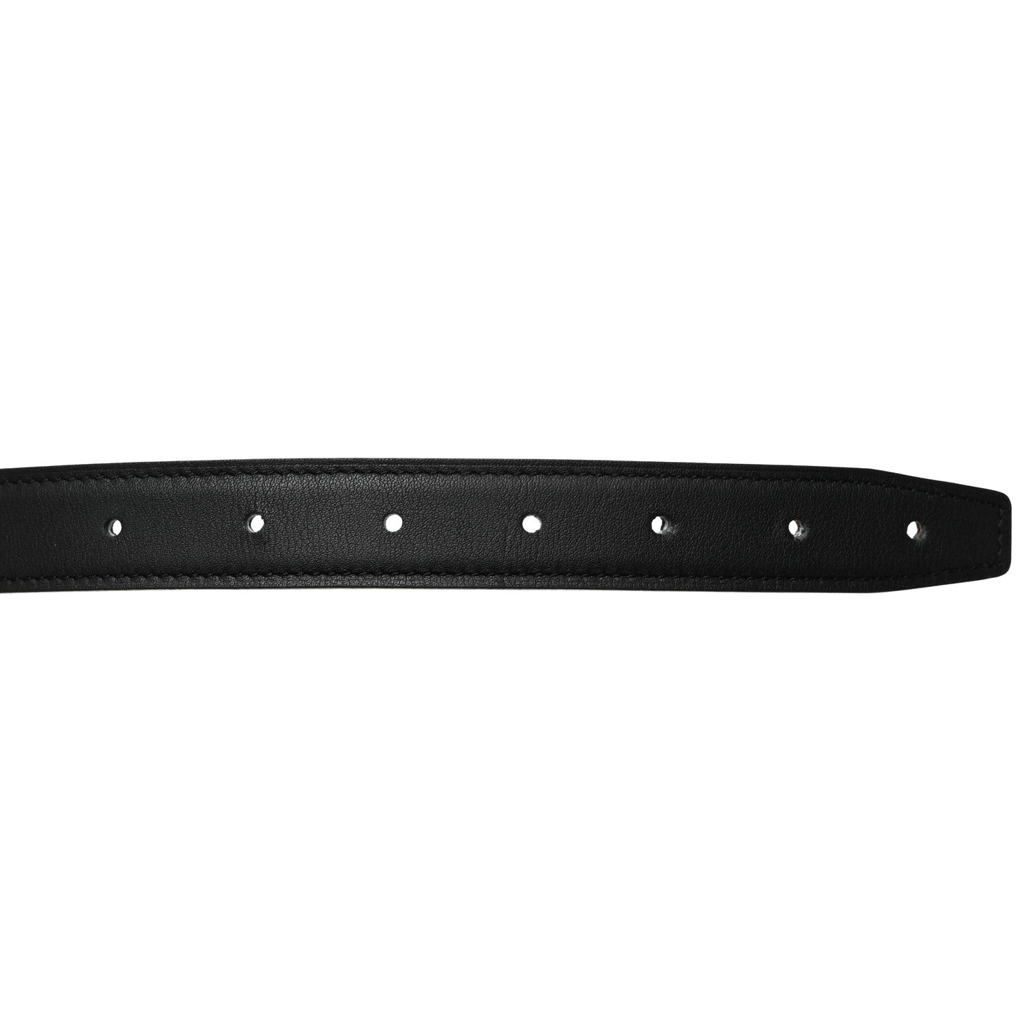 Hermes Swift Epsom 24mm H Cursives Belt 80 32 Black Etoupe 5 of 8
