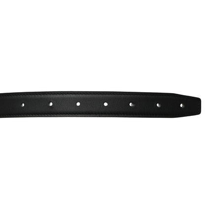 Hermes Swift Epsom 24mm H Cursives Belt 80 32 Black Etoupe 5 of 8