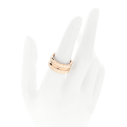 Chopard 18K Rose Gold Ice Wide 3 Band Ring 55 7.25 2 of 5