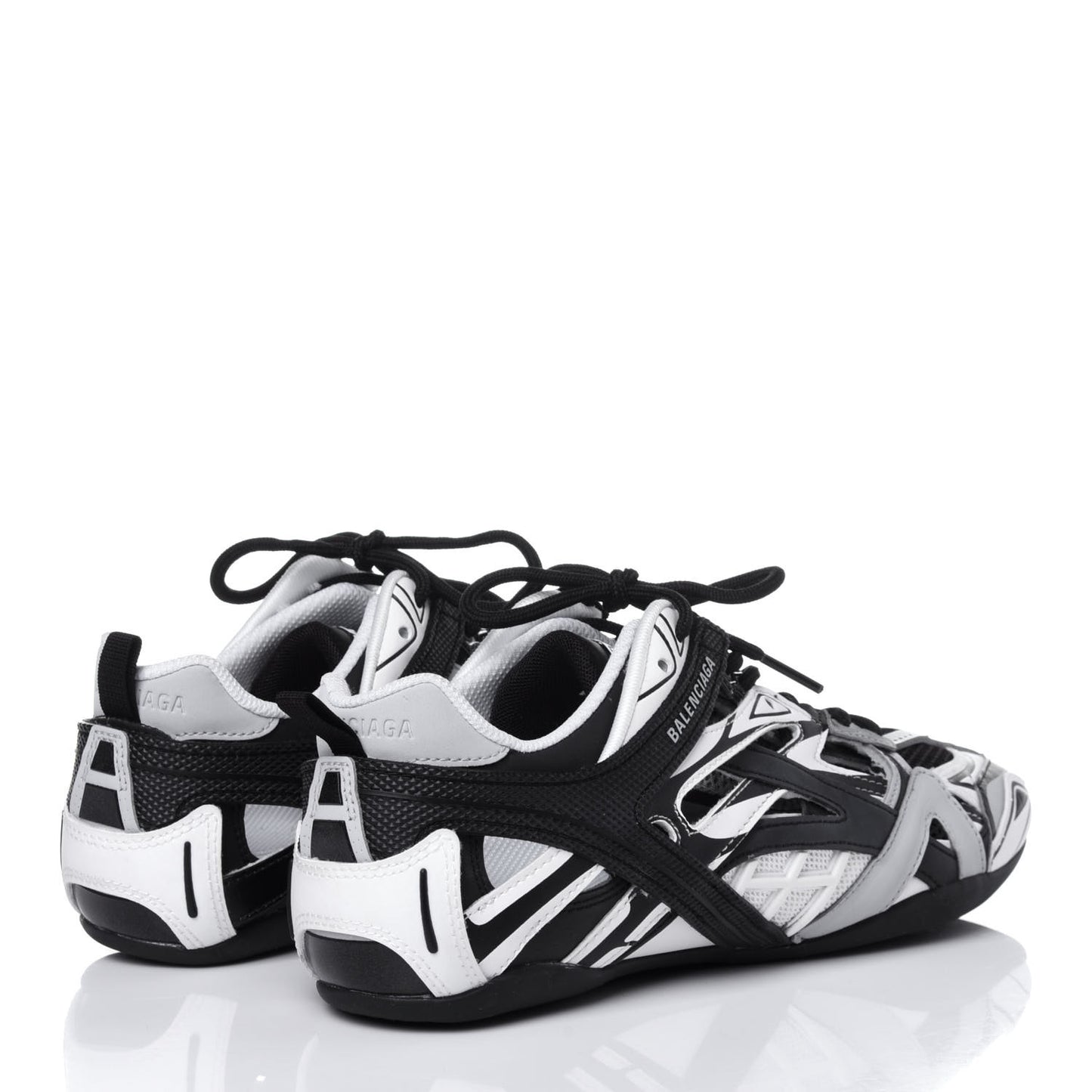 Mesh Rubber Womens Drive Sneakers 40 Light Grey Black