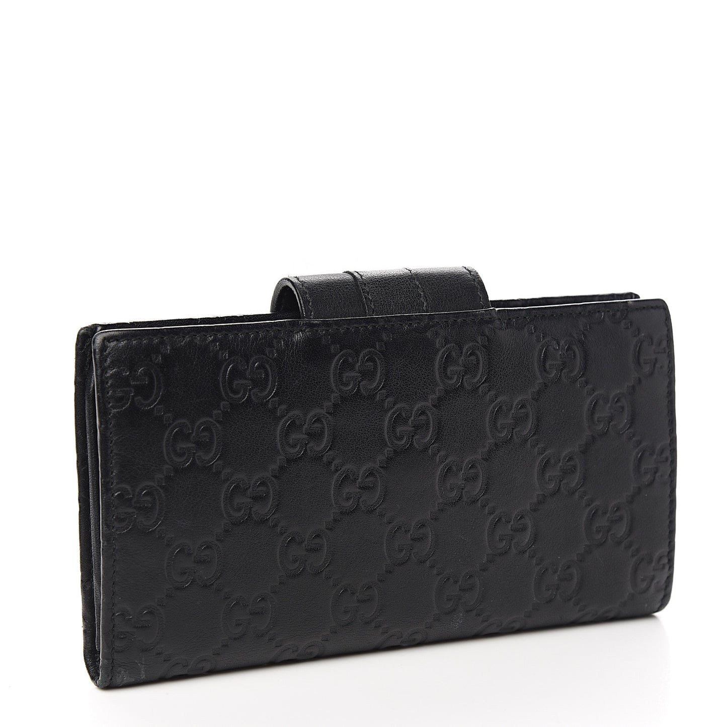 Guccissima Ladies Web Long Wallet Black